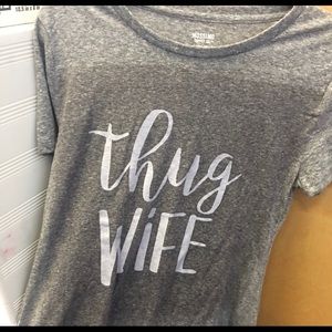 Thug wife t shirt size small